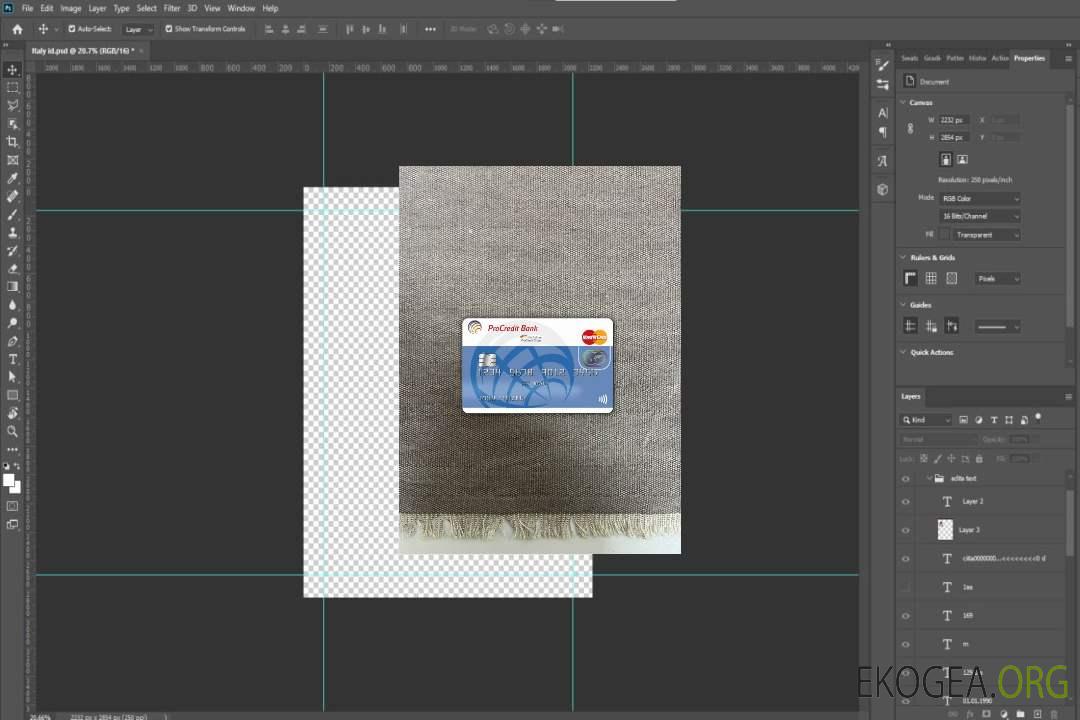 Allemagne ProCredit Bank MasterCard photolook recto template Allemagne ProCredit Bank MasterCard photolook recto template